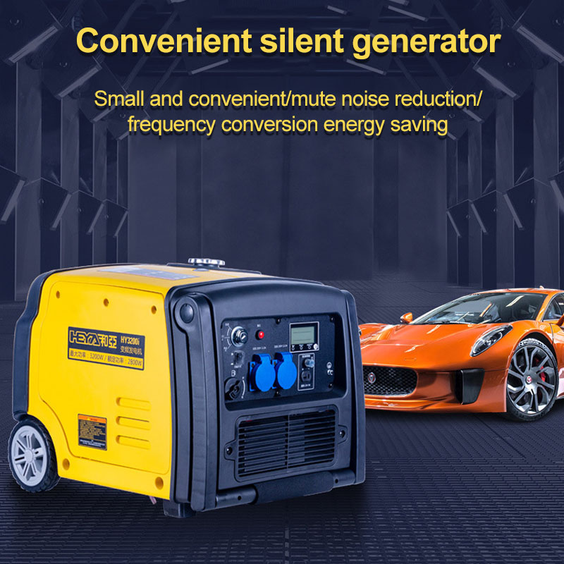 Generador de conversión de frecuencia inteligente de 3000 W monofásico silencioso mini 3 kw generador pequeño para el hogar al aire libre