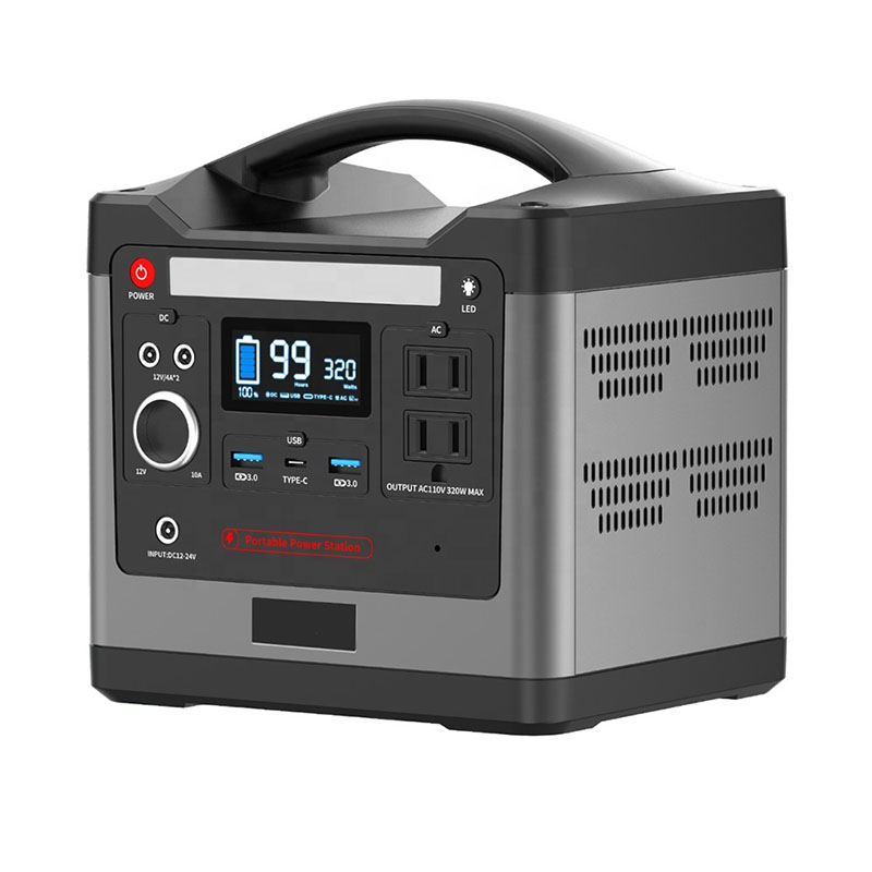 Sistema solar de red eléctrica de salida 110v por 300w 300wh 298wh Baterías Lifepo4 Banco de generador solar para la venta