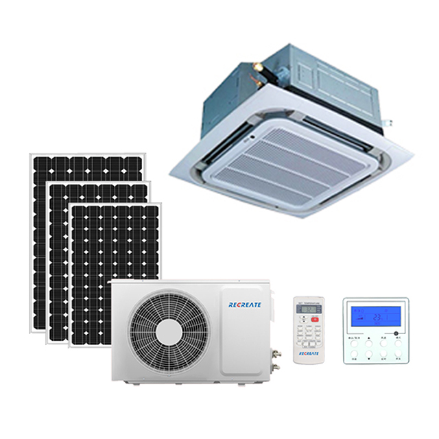 Acondicionador de aire solar del casete de 4 vías de la energía solar de 24000 BTU para la oficina