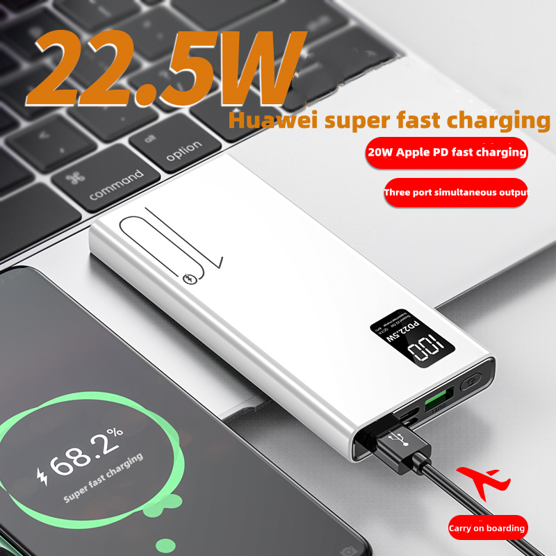 Mini Power Bank 10000mah tipo C Dual Output Pd Phone Charger Power Bank